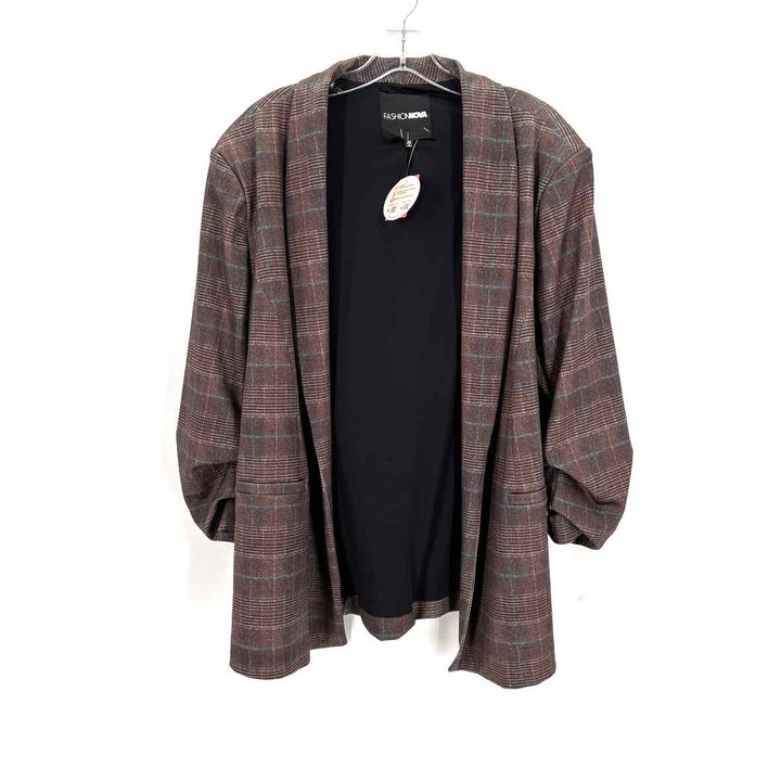 Size 2X FASHION NOVA Brown Blazer