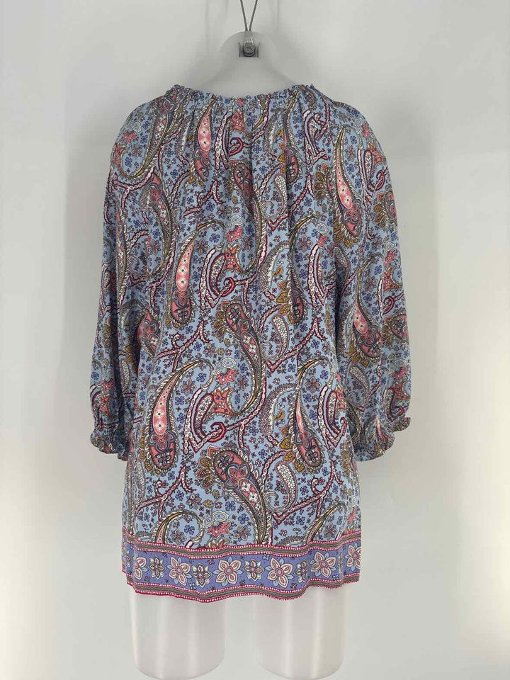 Size L Talbots Blue Print Shirt