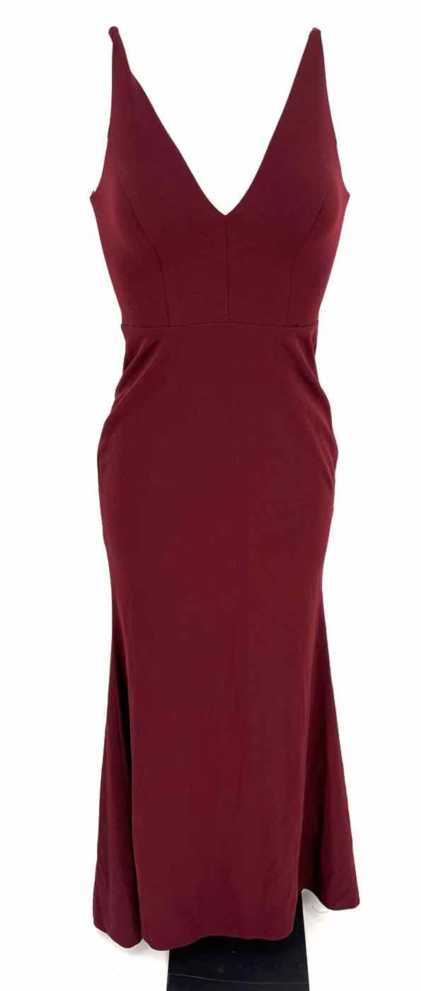 Size 2 Anthropologie Burgundy Dress