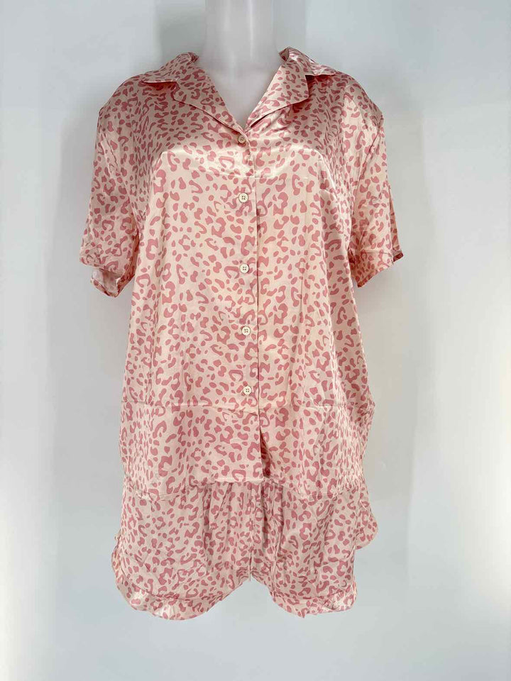 Size XL Pink Sateen 2 PC Dress