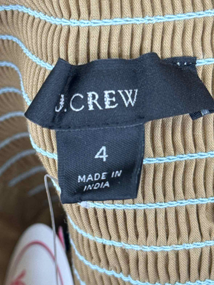 Size 4 J Crew Multi-Color Dress