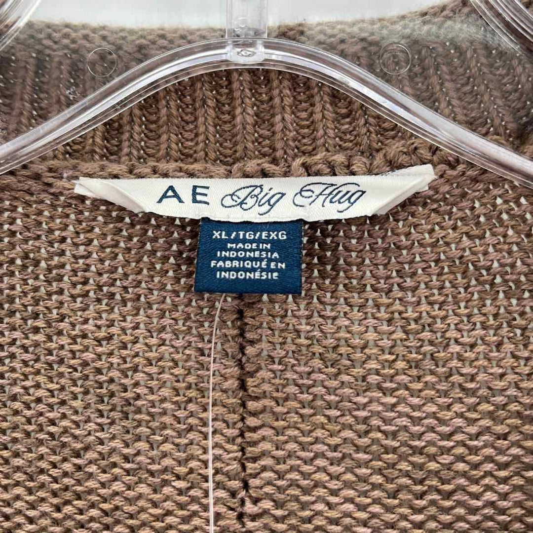 Size XL AERIE Brown Knit Sweater