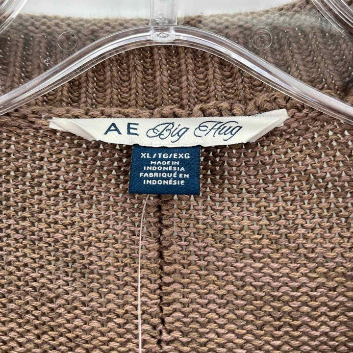 Size XL AERIE Brown Knit Sweater
