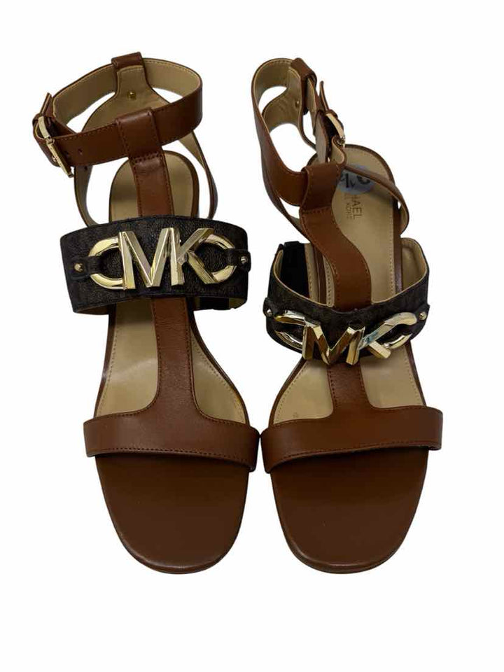 Shoe Size 9.5 Michael Kors Brown Leather Pumps
