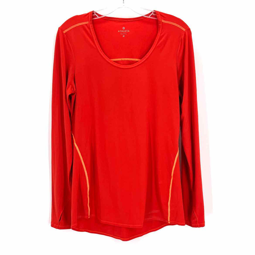 Size M Athleta Orange Shirt