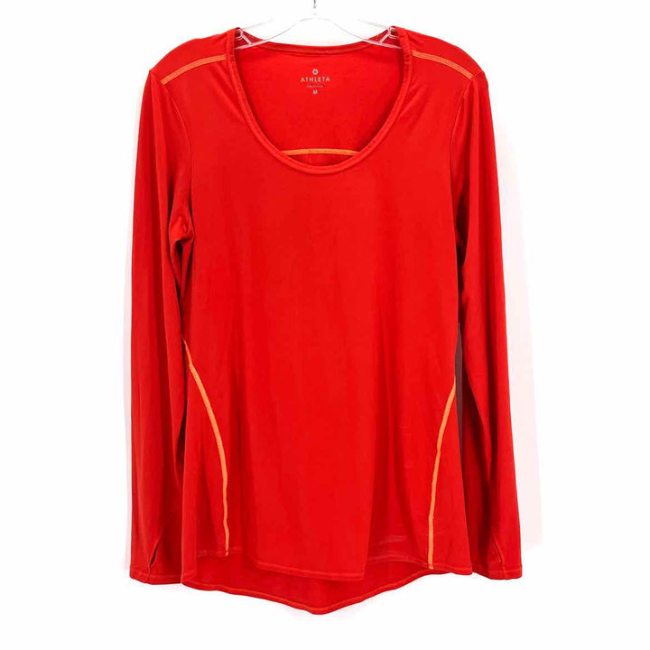 Size M Athleta Orange Shirt