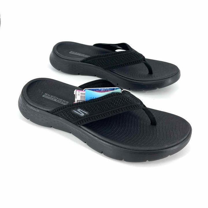 Shoe Size 8 Sketchers Black Knit Sandals