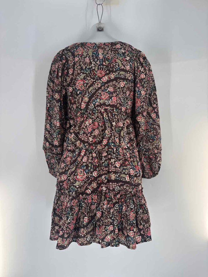 Size XS CLEOBELLA Brown Print Dress