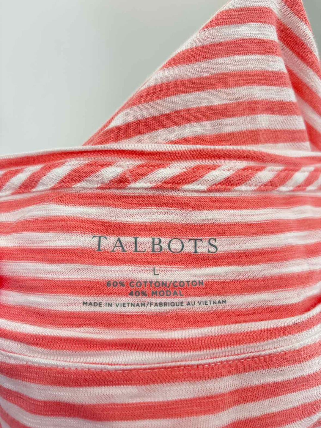 Size L Talbots PINK PRINT Shirt