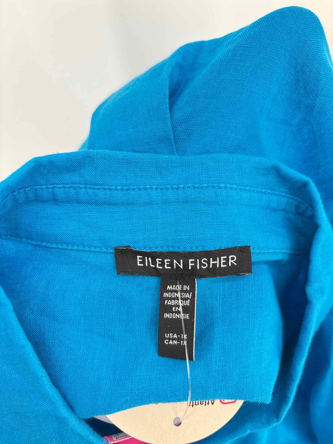 Size 1X Eileen Fisher Blue Shirt