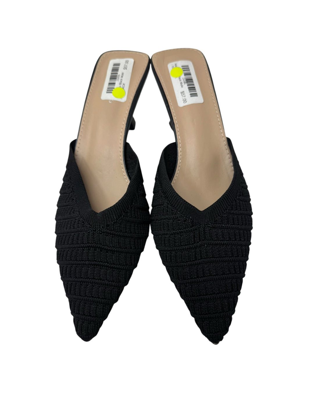 Shoe Size 10 Black Mules
