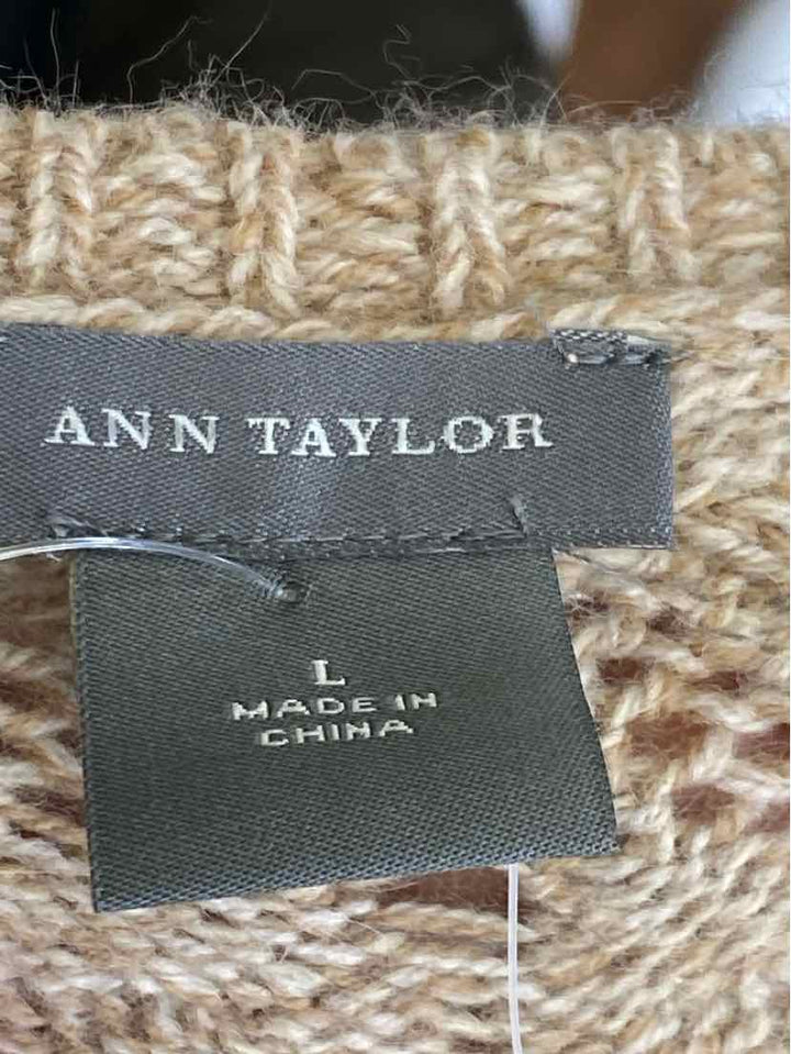 Size L Ann Taylor Brown Sweater