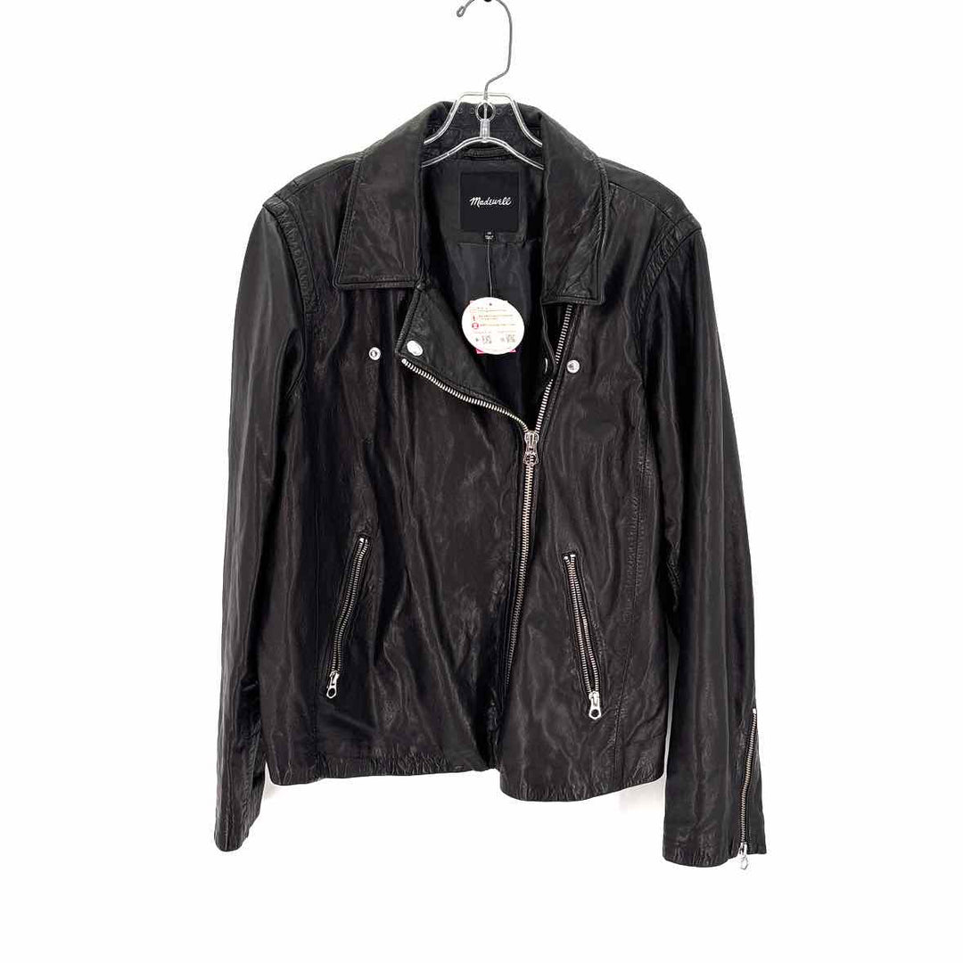 Size 2X MADEWELL Black Leather Jacket