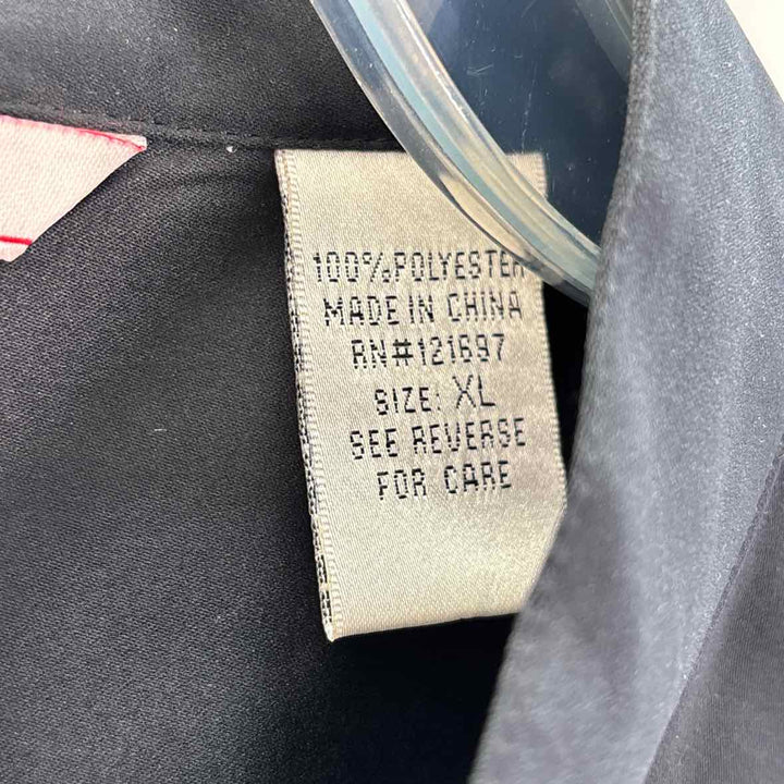 Size XL BILL BLASS Black Polyester Shirt