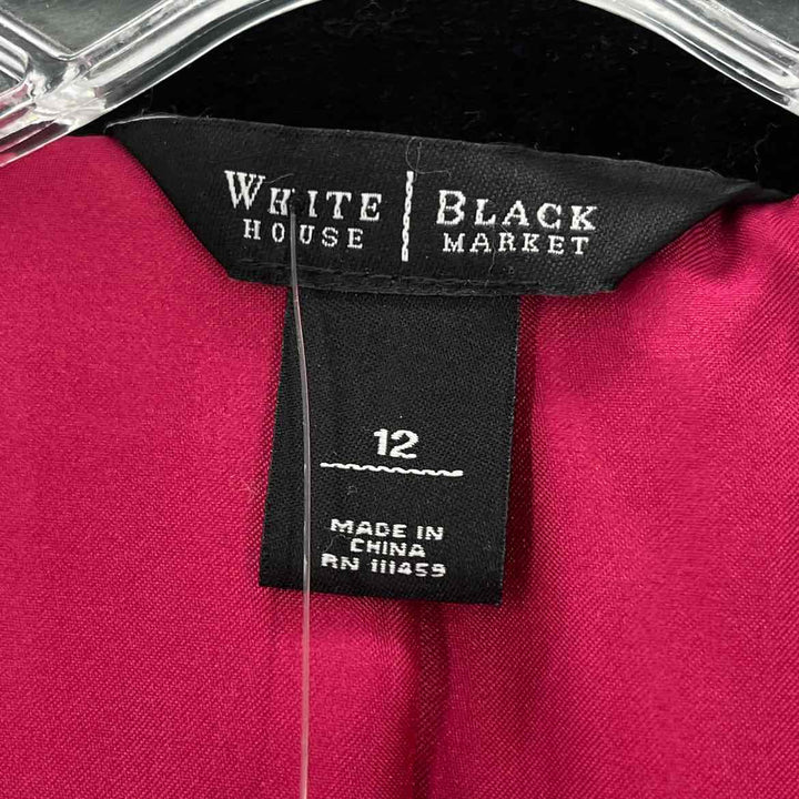 Size 12 White House Black Market Black Velvet Blazer