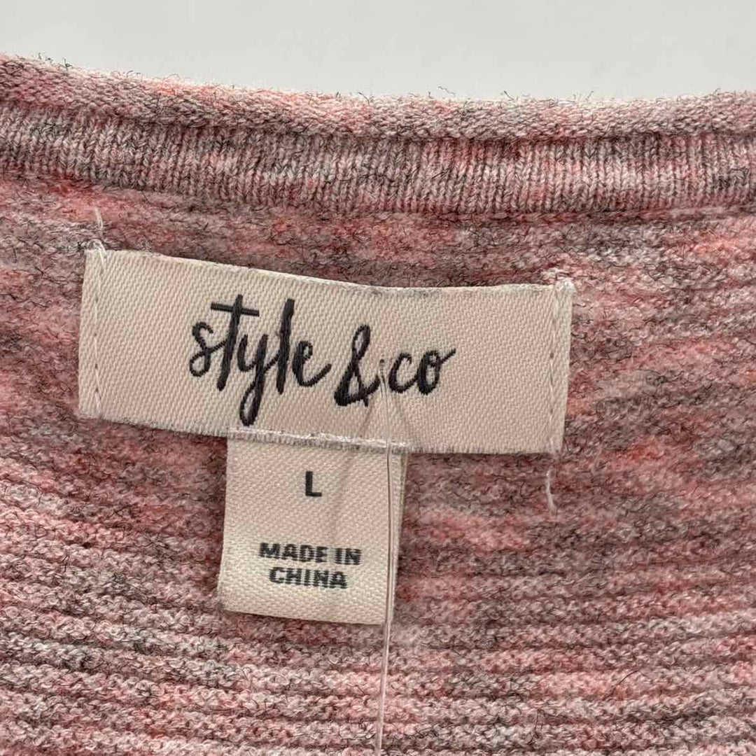 Size L Style & Co Pink Sweater