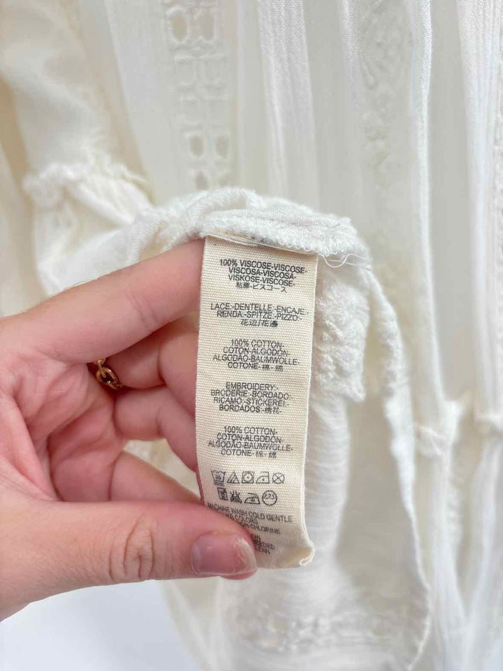 Size One Size FREE PEOPLE Cream Shirt