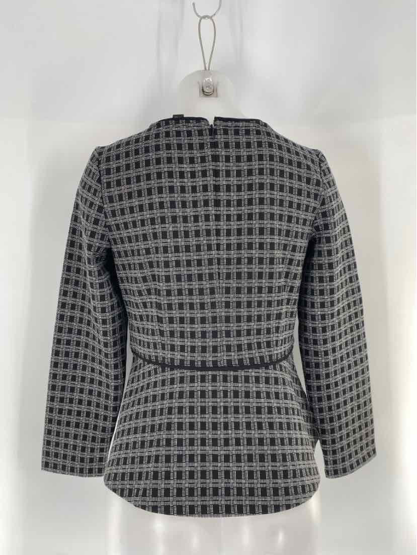 Size M Ann Taylor Black Print Shirt