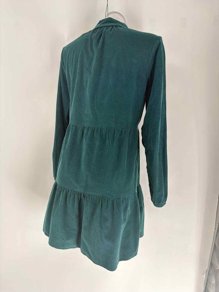 Size 6 J Crew Green Corduroy Dress