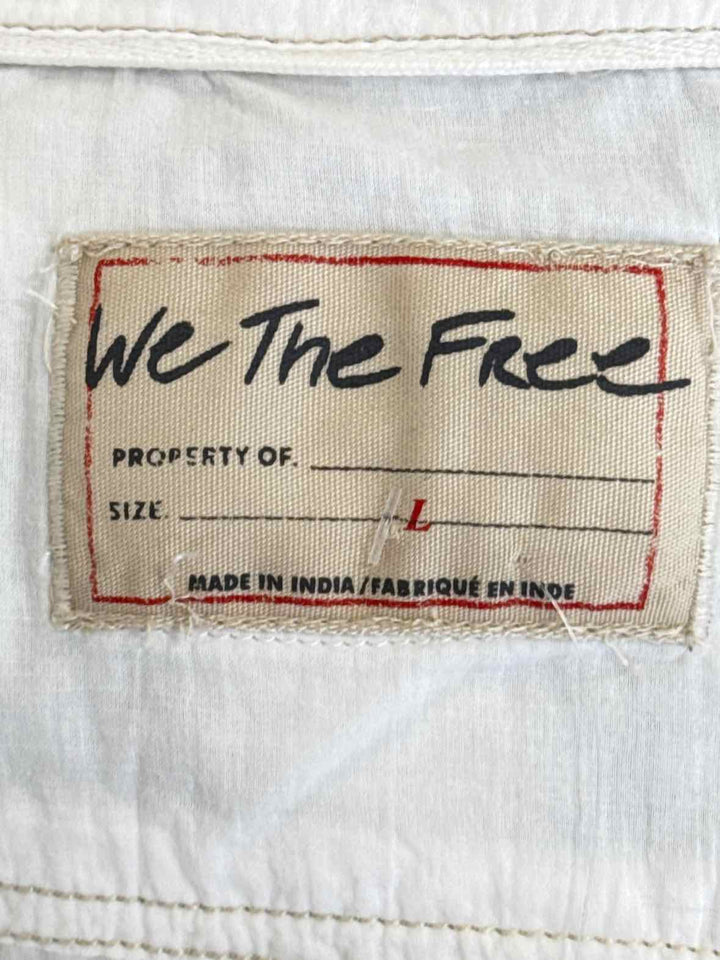 Size L WE THE FREE White Shirt