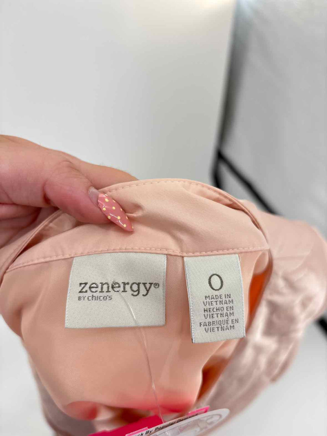 Size S Chico's Peach Jacket