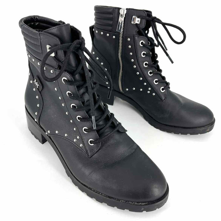 Shoe Size 9.5 Michael Kors Black Leather Boots