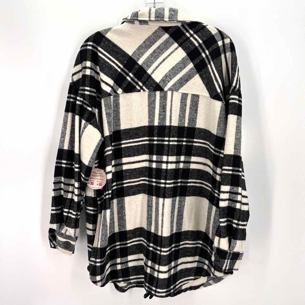 Size XL White Flannel Jacket