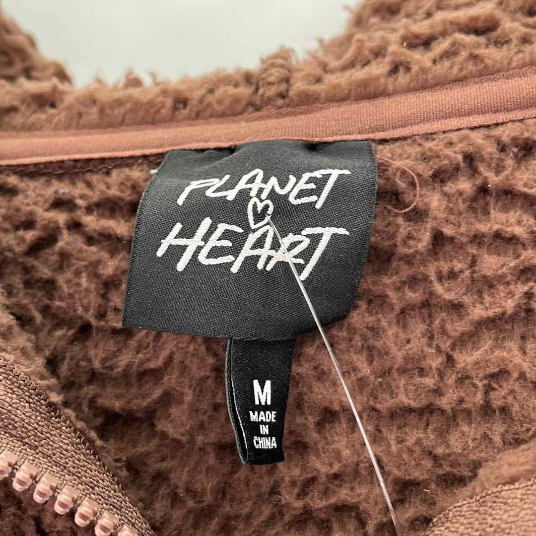 Size M Brown Fleece Jacket