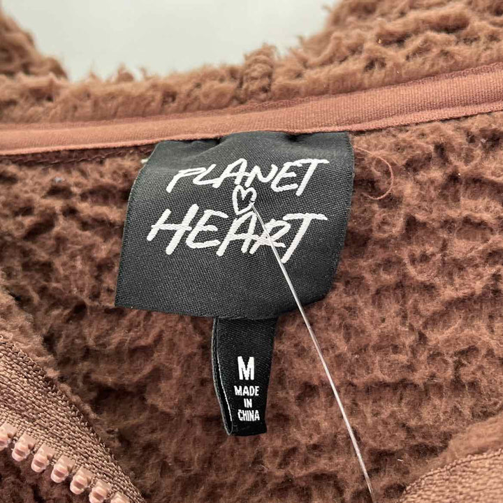 Size M Brown Fleece Jacket