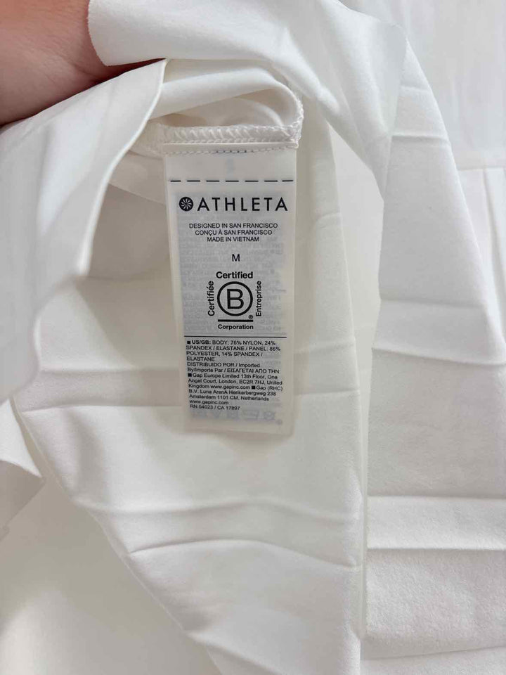 Size M Athleta White Dress