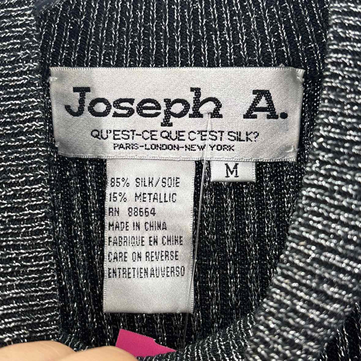 Size M JOSEPH A Black Silk Knit Sweater