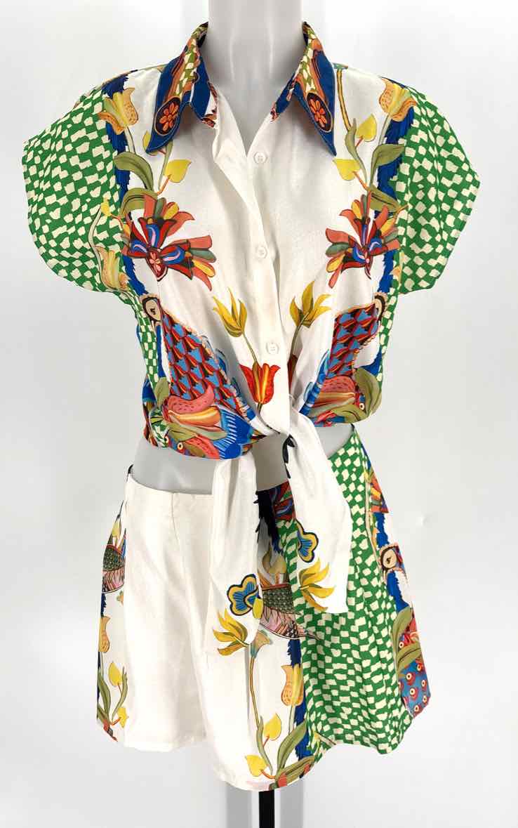 Size L White 2 PC Dress