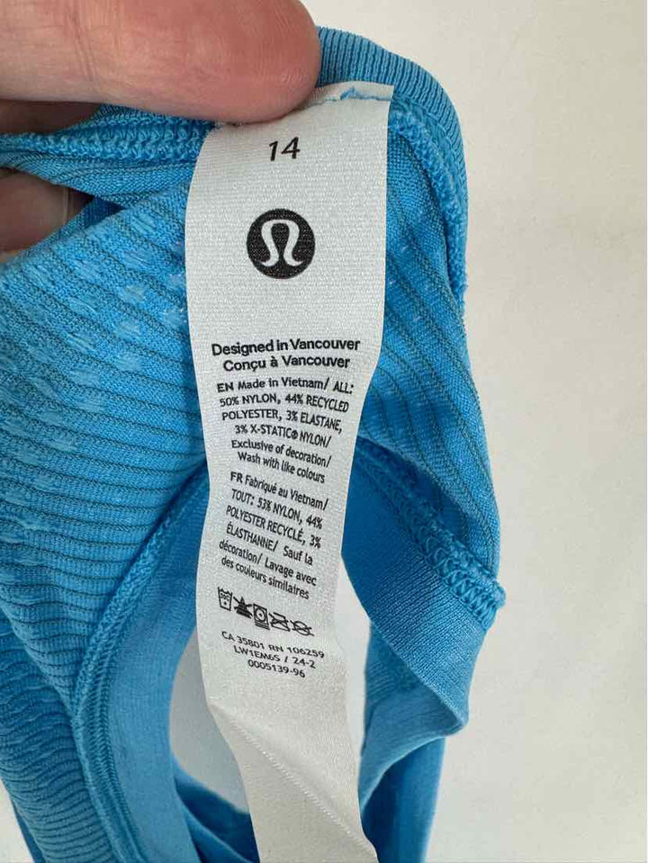 Size 14 Lululemon Blue Shirt