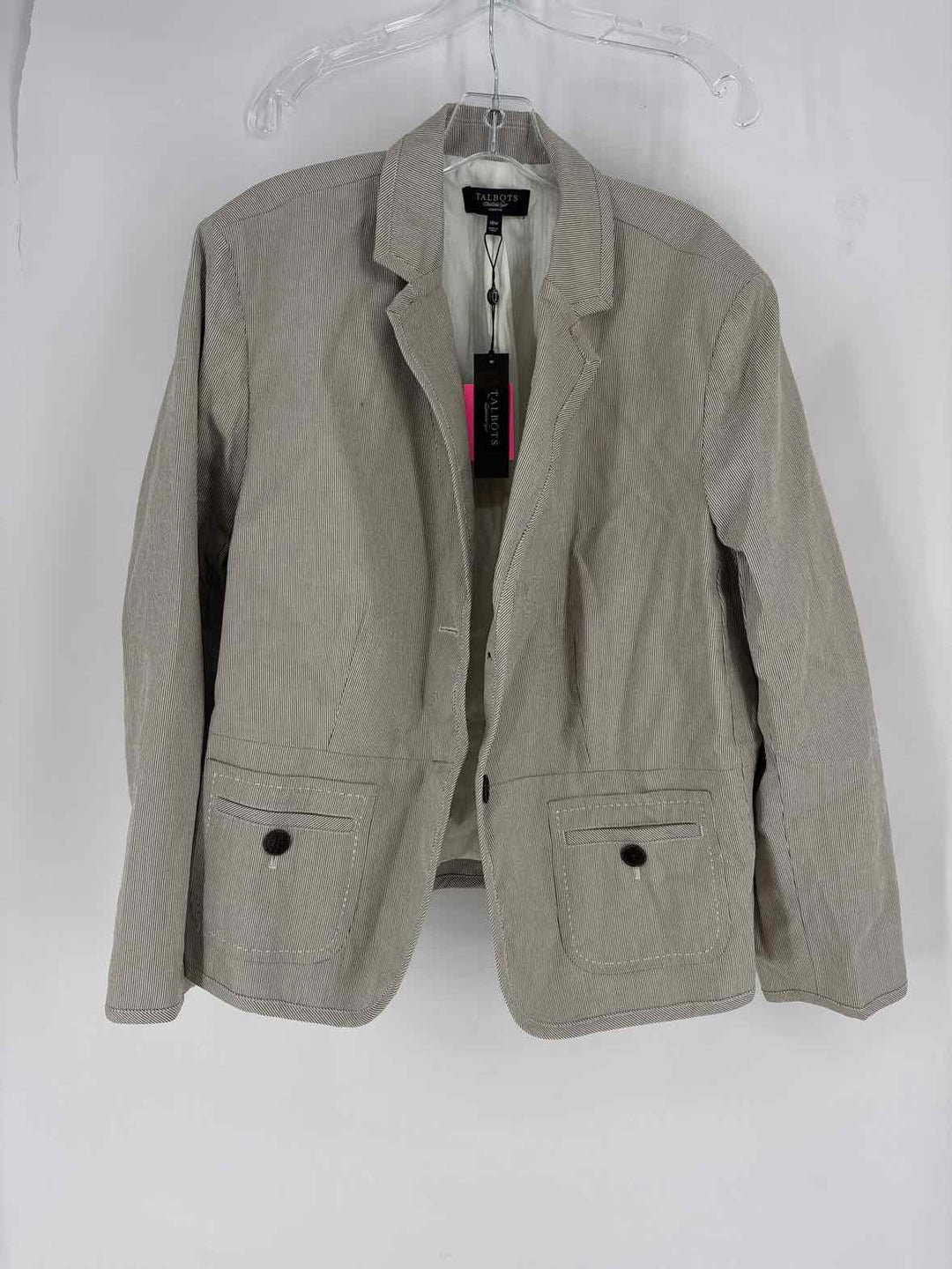 Size 18 Talbots Brown Print Blazer