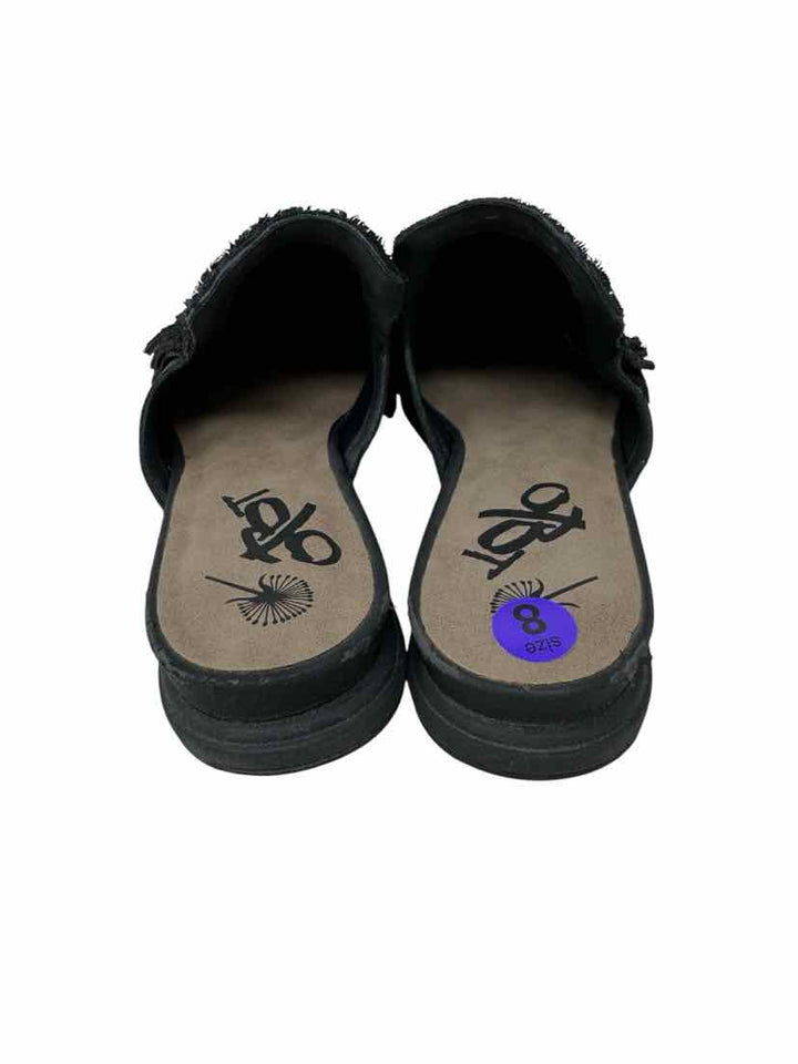 Shoe Size 8 OTBT Black Leather Flats