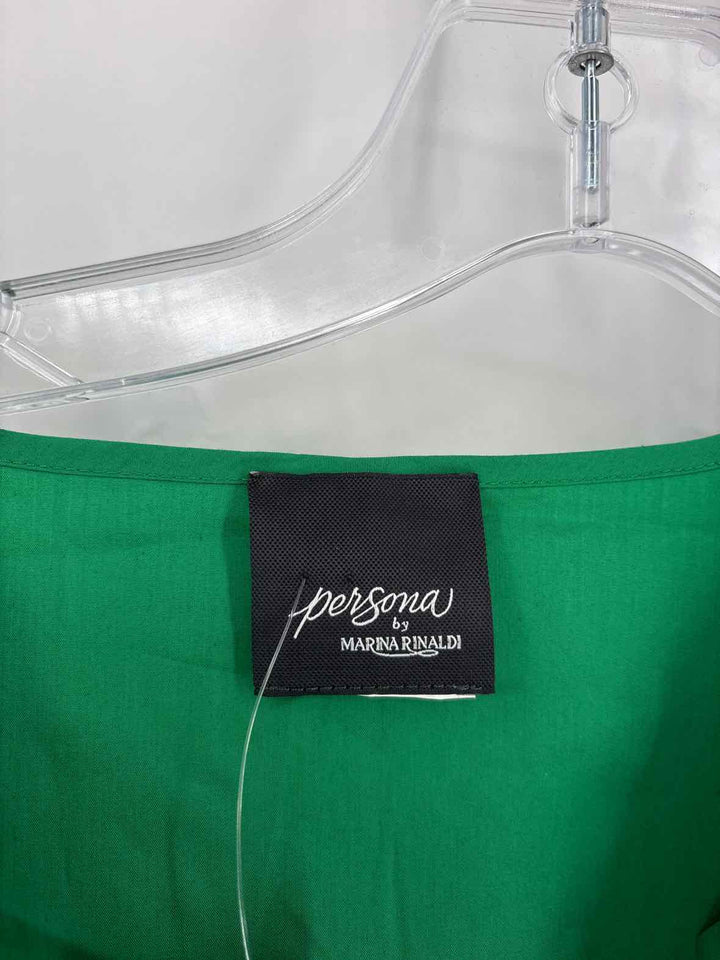 Size 2X MARINA RINALDI Green Shirt