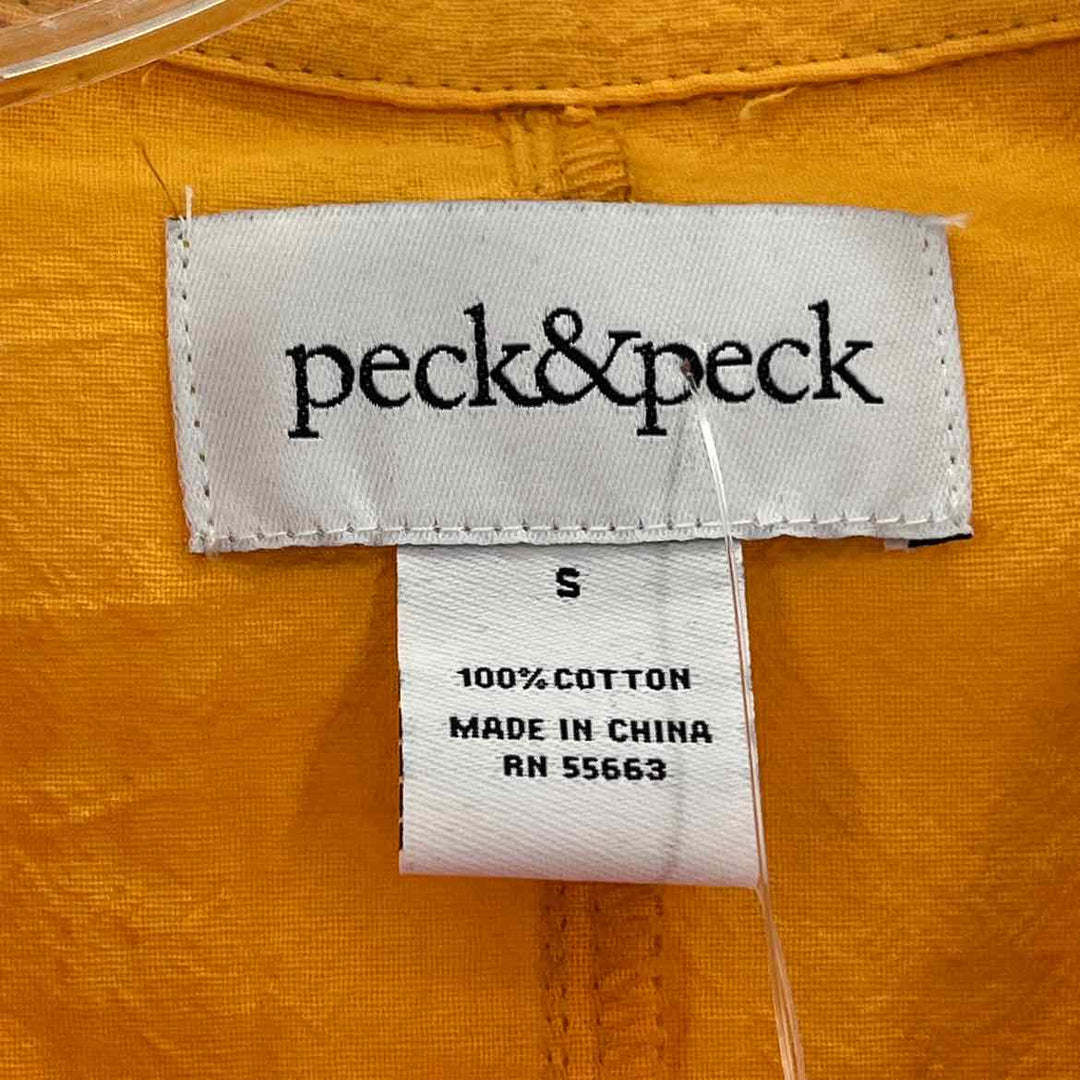Size S PECK & PECK Yellow Shirt