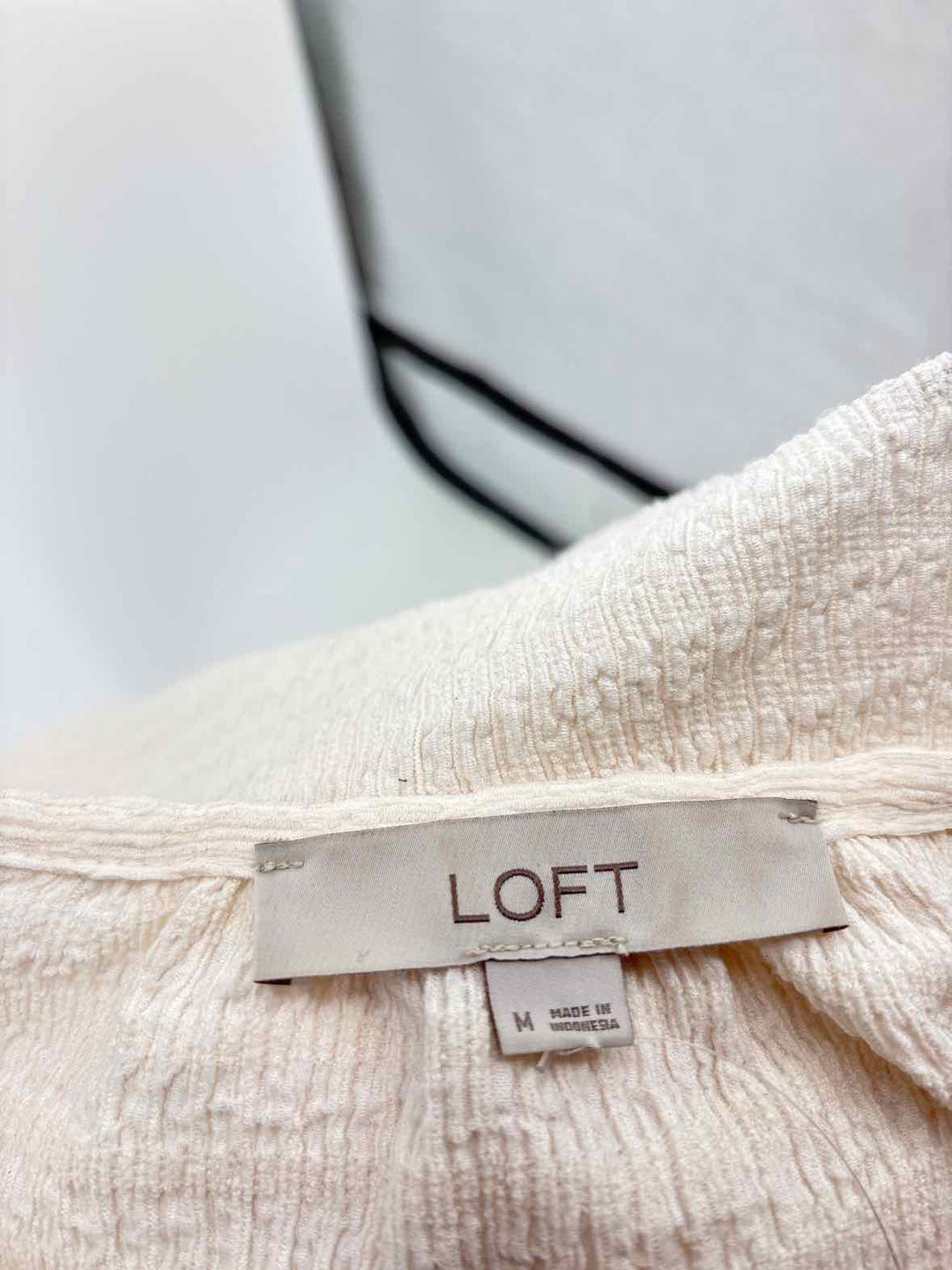 Size M LOFT Cream Shirt