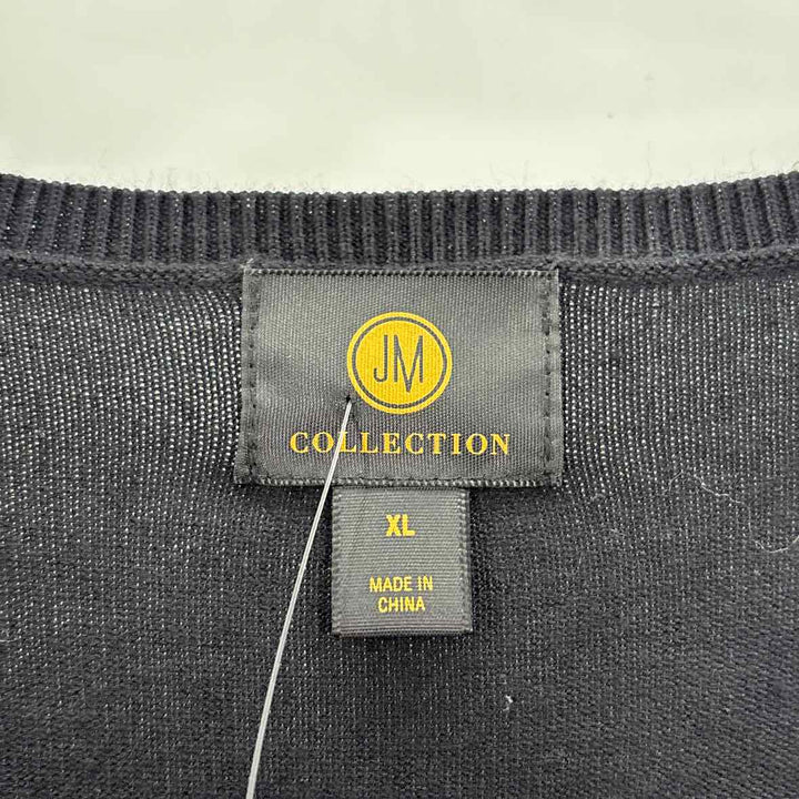 Size XL JM COLLECTION Black Knit Sweater