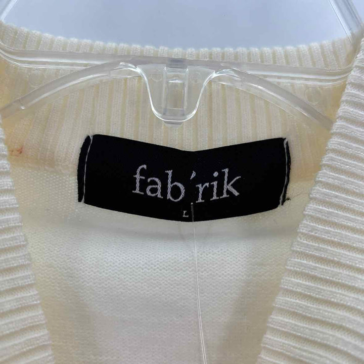 Size L FABRIK Ivory Sweater