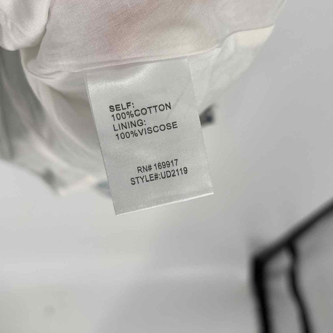 Size L White Cotton Dress
