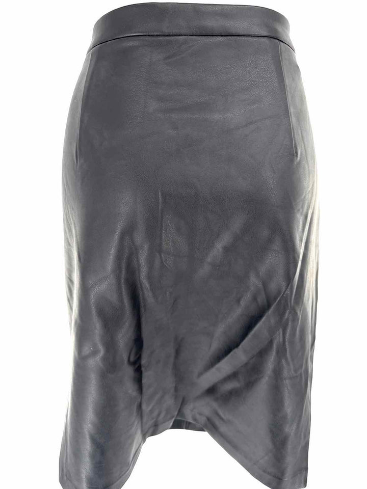 Size 14 Banana Republic Black Faux Leather Skirt