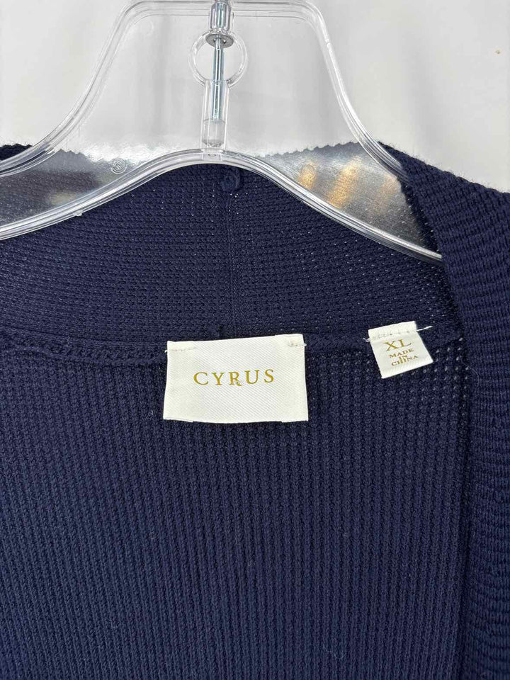 Size XL CYRUS Navy Sweater