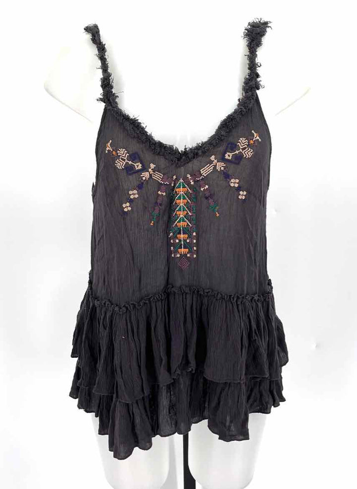 Size M FREE PEOPLE Charcoal Shirt