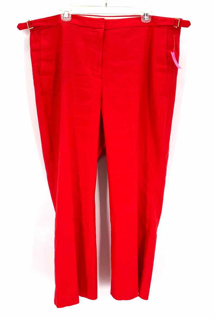 Size 18 J Crew Red Linen Pants