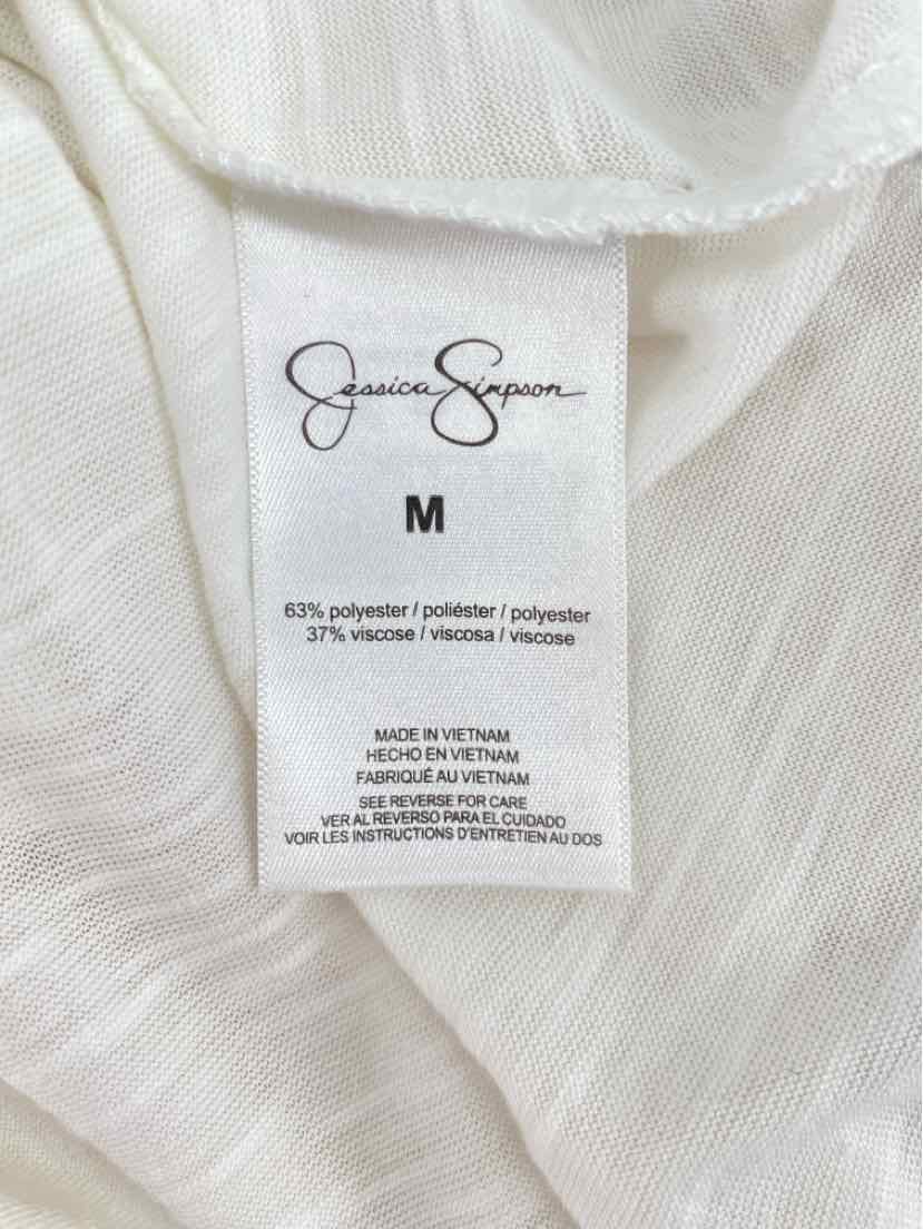 Size M Jessica Simpson White Shirt