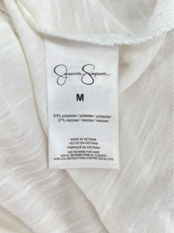 Size M Jessica Simpson White Shirt
