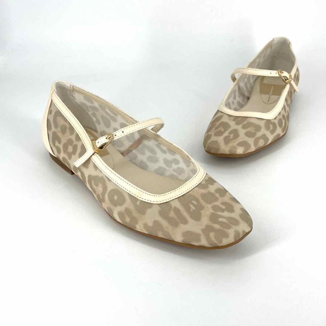 Shoe Size 7.5 Dolce Vita Cream Mesh Faux Leather Flats