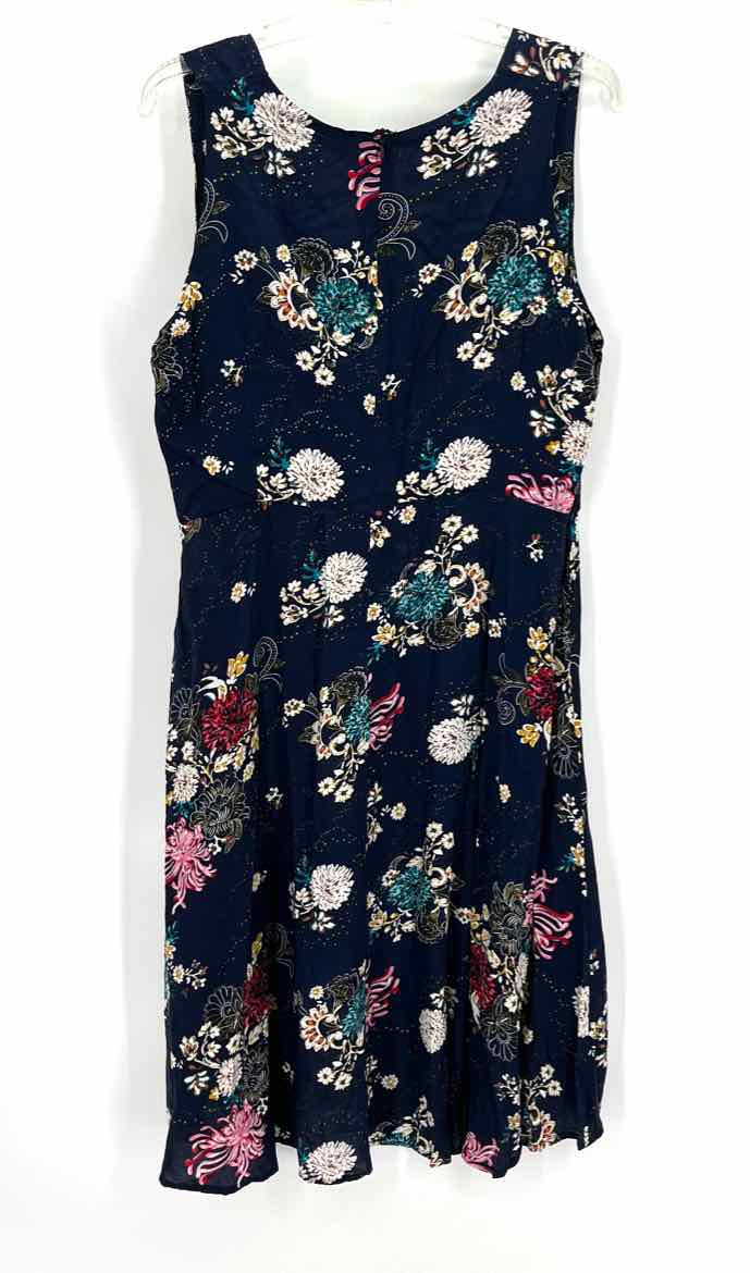 Size XL Navy Print Dress