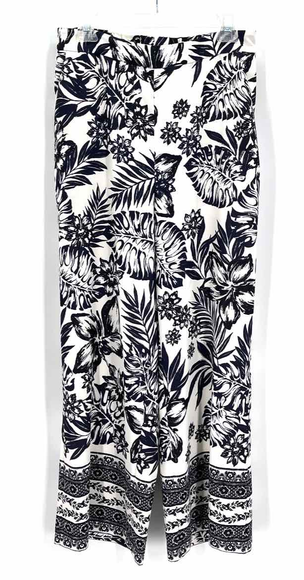 Size M ALEX MARIE Navy Print Pants